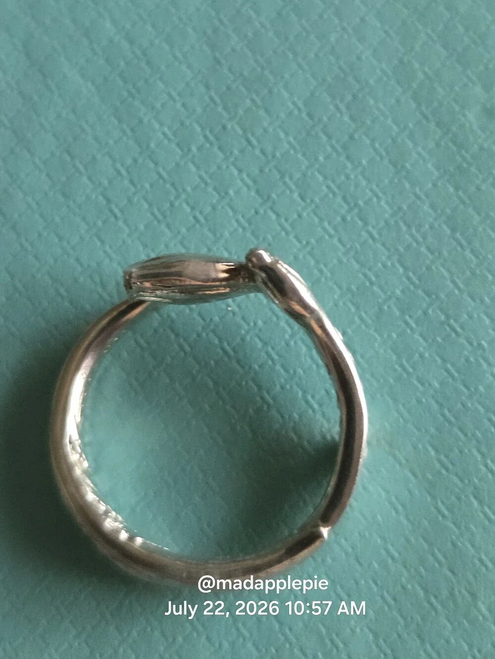 1885 Tiffany & Co Marigold (Tulip) Spoon Ring In Sterling Luxury Minimalist #98 - Picture 7 of 14